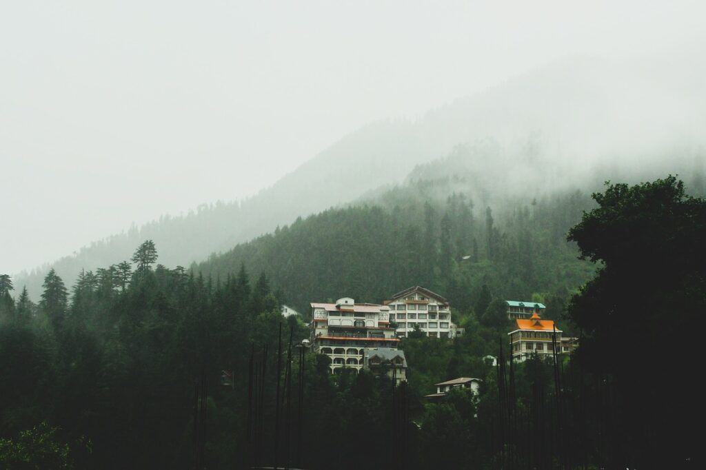 mountain, valley, trekking