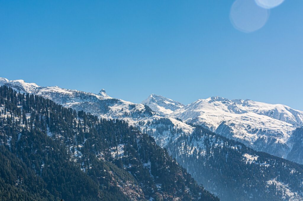 snowfall in manali