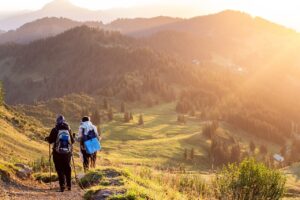 mountaineers, mountains, trail, mountaineering, valleys, mountain valleys, hills, people, hiking, hike, trekking, trek, sunrise, sunrays, alpine, adventure, landscape, mountain landscape, nature, outdoors, hiking, hiking, hiking, hiking, hiking, trekking